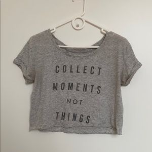 Abercrombie Graphic Crop Top